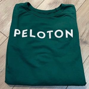 Peloton Stitched green pull over sweatshirt